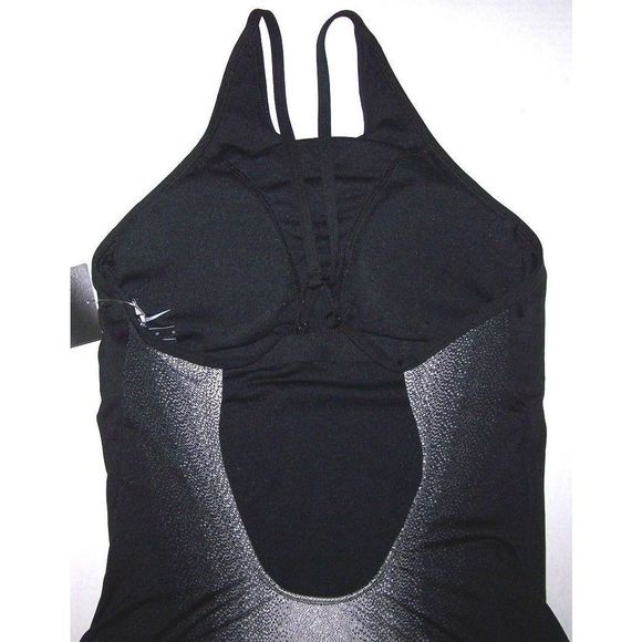 Nike Women Sz M Swimsuit Swimwear Fade Sting 1-Piece Black Wht NESS8300-001 $94 - Picture 7 of 7